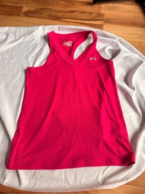 Under Armour Women's Bright Pink Racerback Performance Tank
